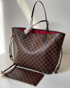 Dark brown big tote bag