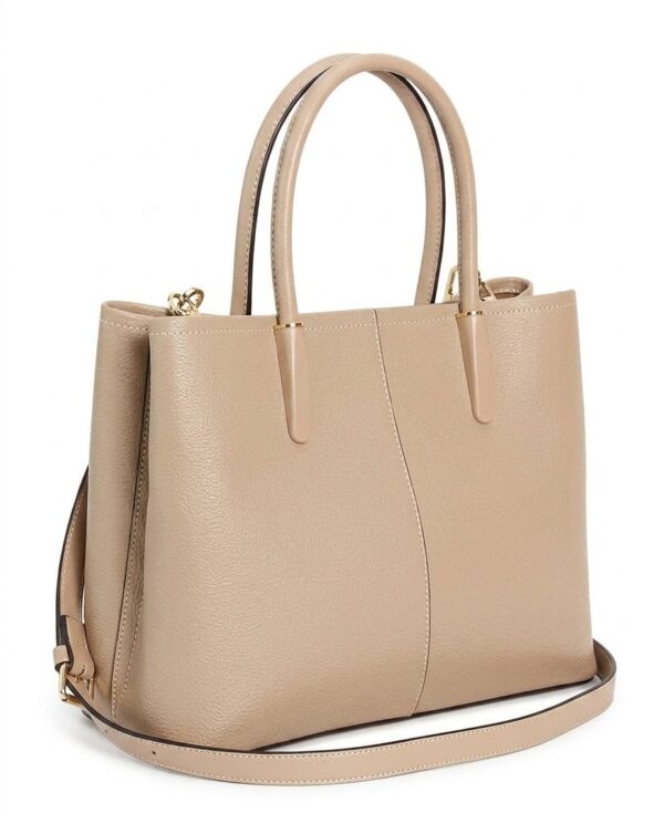 Sand Pebbled Triple-Compartment Tote