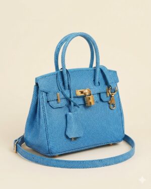 Hermès Micro Birkin 15 (Blue Denim)