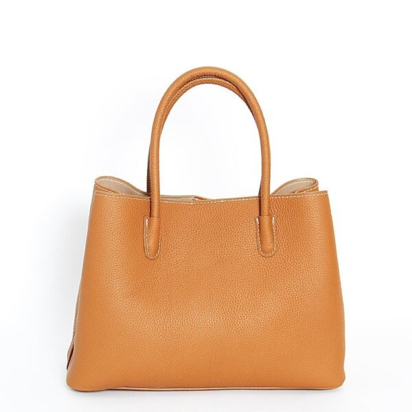 2026/05/1001469670.jpg Structured Tan Pebbled Handbag